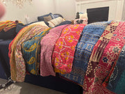 Kantha Quilts Cotton Bed Cover Throw